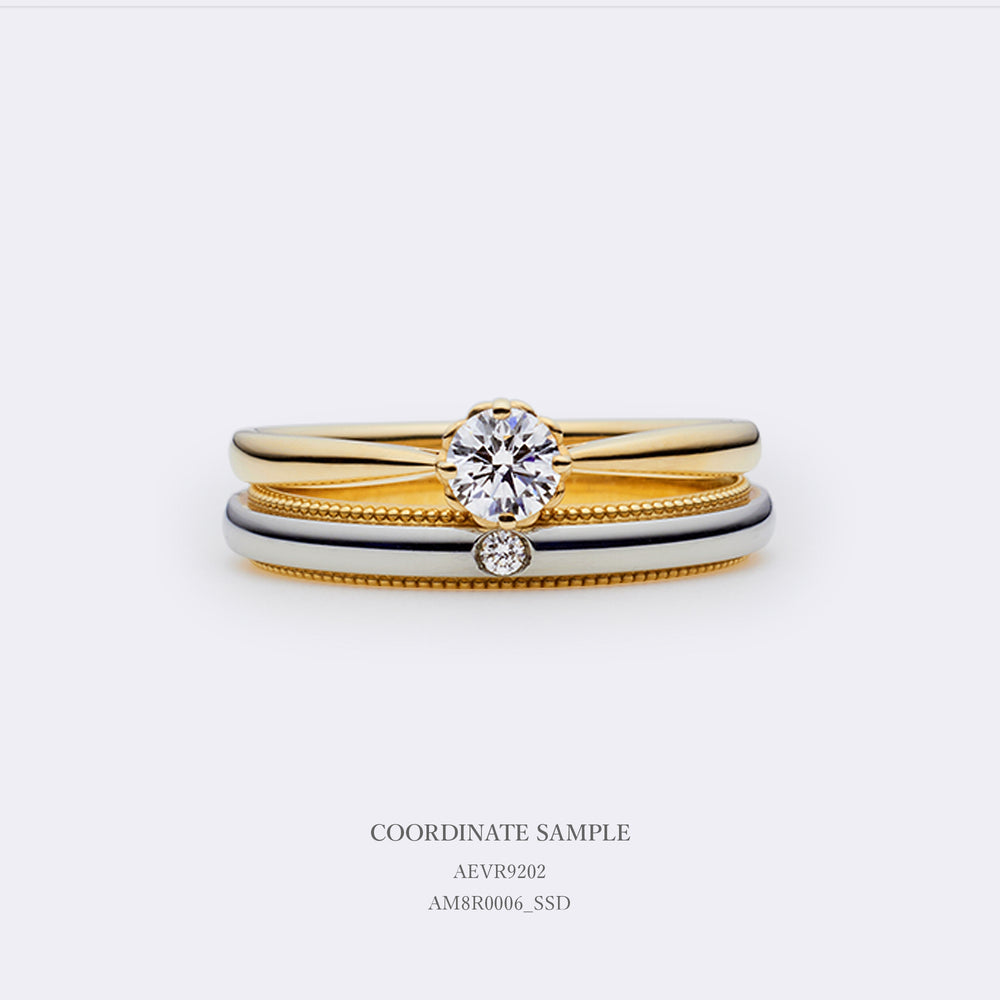ミル グラニュール マリッジリング (ダイヤモンド AM_R0006)