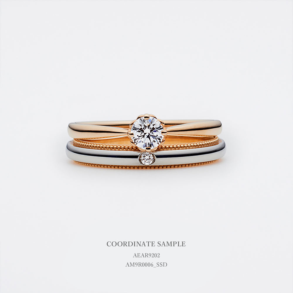 ミル グラニュール マリッジリング (ダイヤモンド AM_R0006)